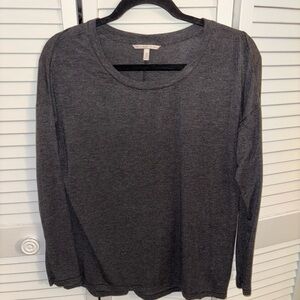Victoria's Secret Soft Charcoal Oversized XS Long Sleeve Top